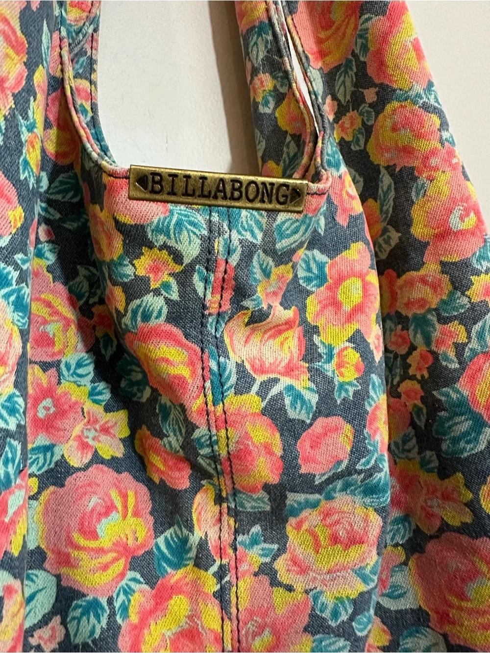 Billabong Cotton Floral Tote Bag